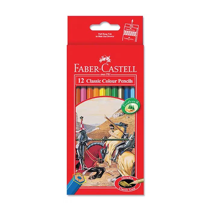 Crayons de Couleur Classic Bte de 12 Pcs Fabr Castel Ref 115852
