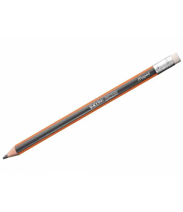 Crayon Noir Maxi Embout Gomme Jumbo Maped 854721