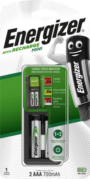 Energizer Chargeur Mini Accu 2AAA (700 Mah)