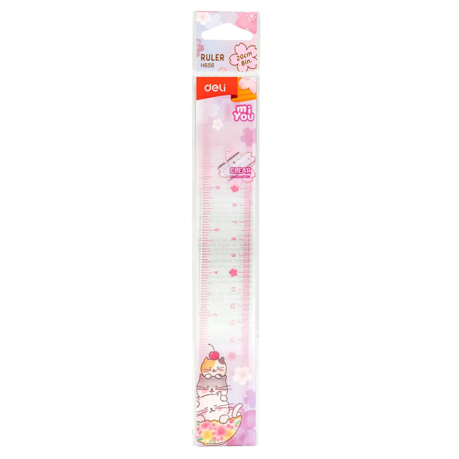 Regle Scolaire 20CM Miyou Deli H656 2