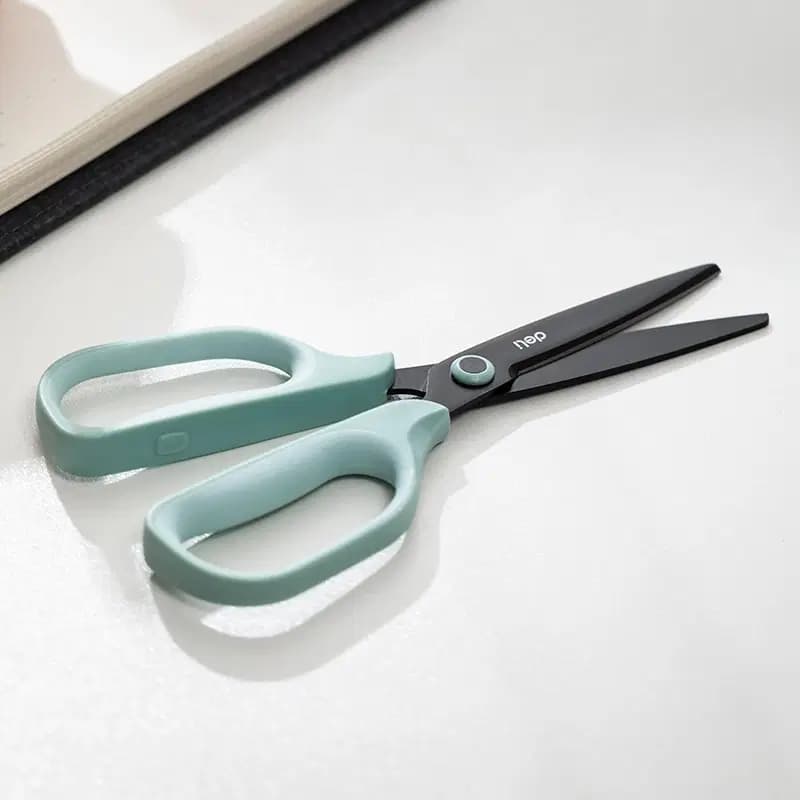 Ciseau de Bureau Green Lame Noircissante Antirouille 175MM 4