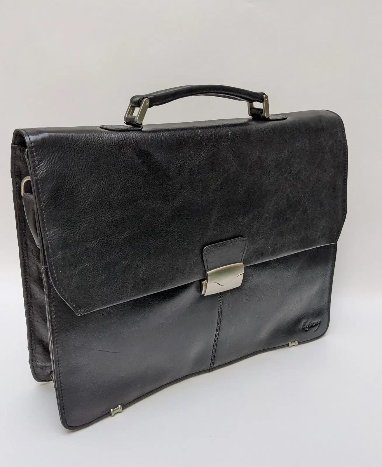 Cartable Cuir Extravag Black H1025FBK 2