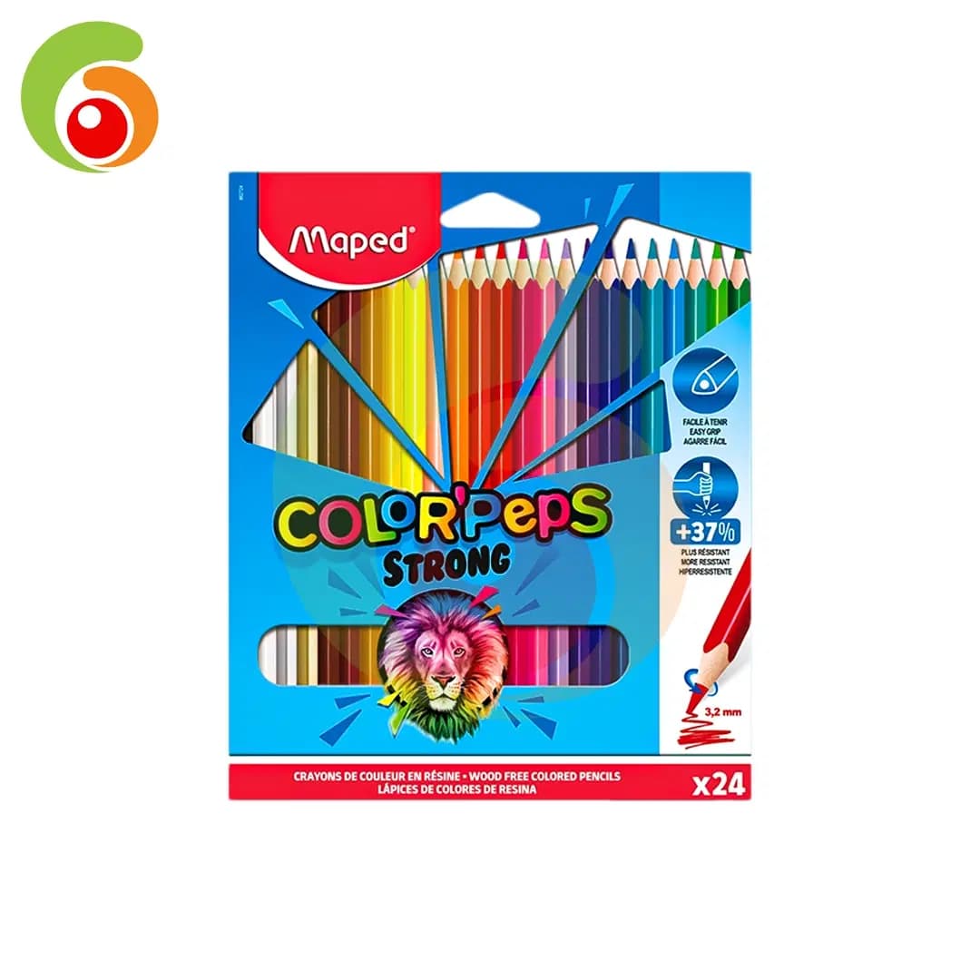 Crayons de Couleur Colorpeps Strong 24PCS Maped 862724