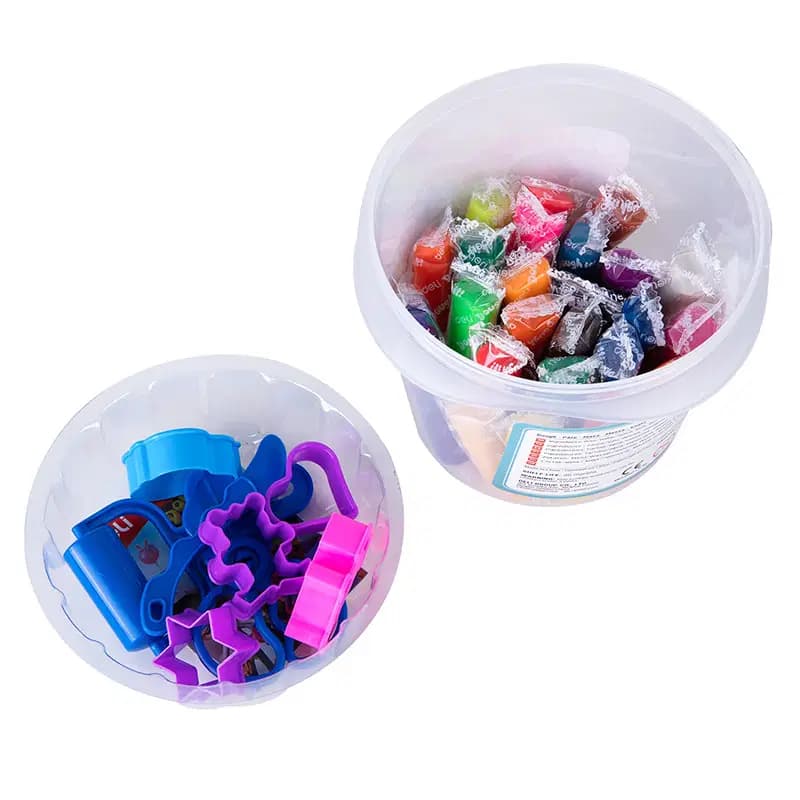 Pate a Modeler Avec Moules Pot de 24 Couleurs Explora Deli Ref ED75386 5