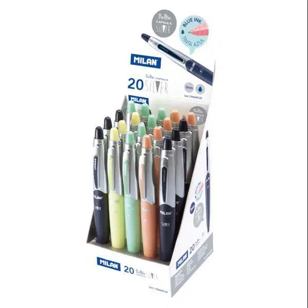 Presentoir 20 Stylo a Bille Capsule Sil