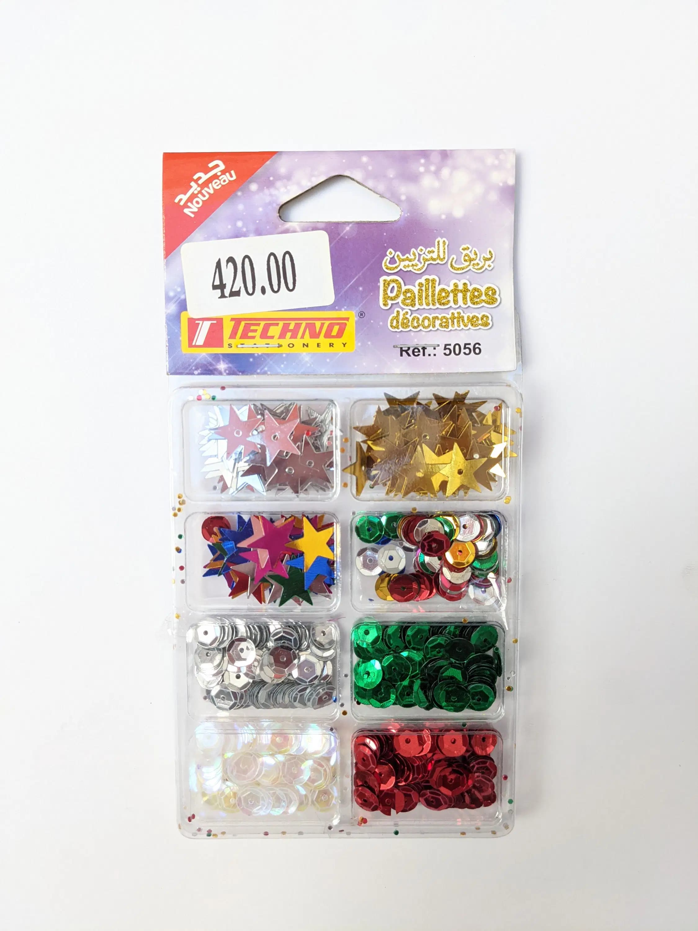 Paillettes Decoratives Jeux 8 Boites Tchno 5056