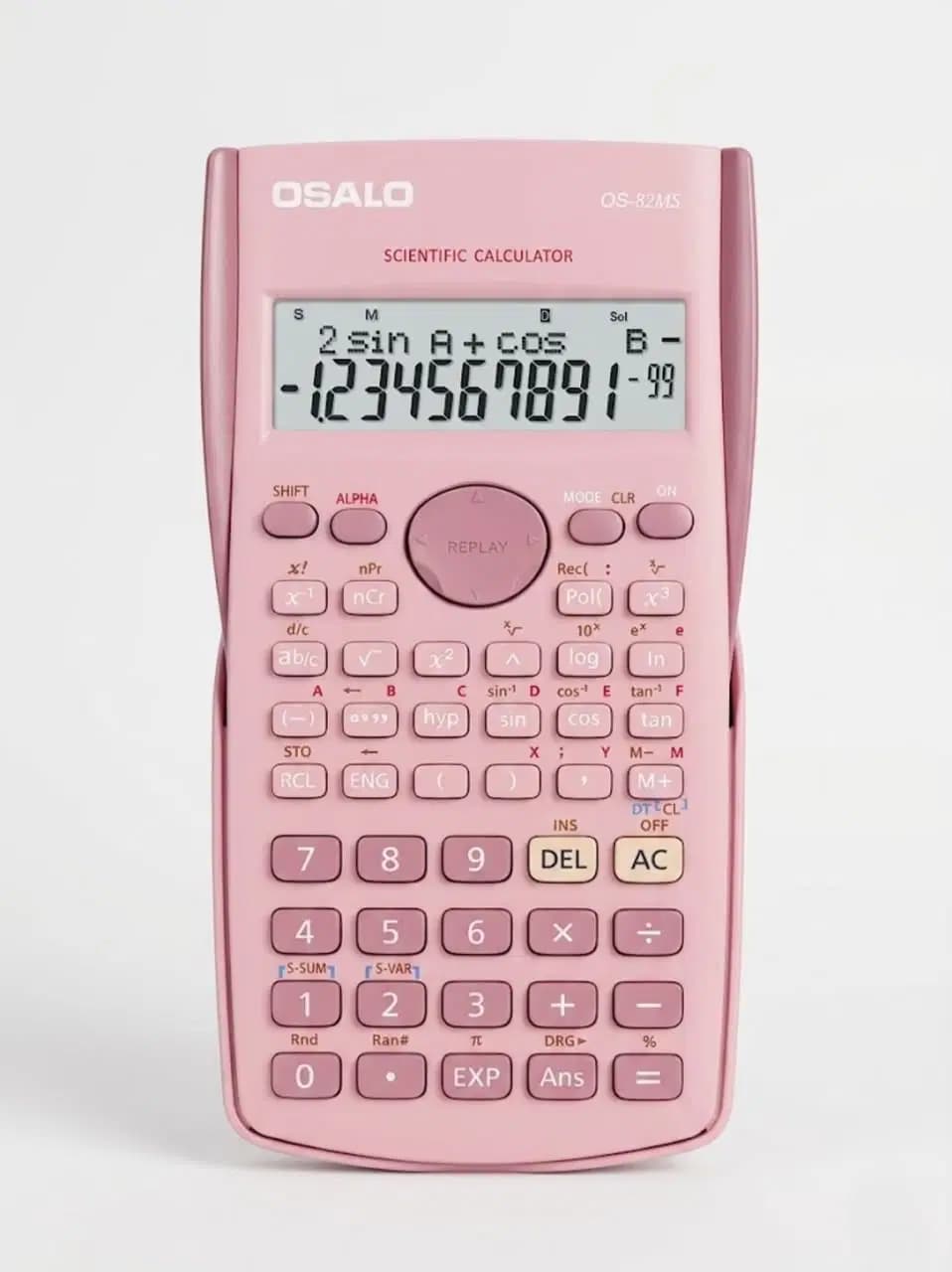 Osalo Calculatrice 240 Fonctions OS-82MS Rose