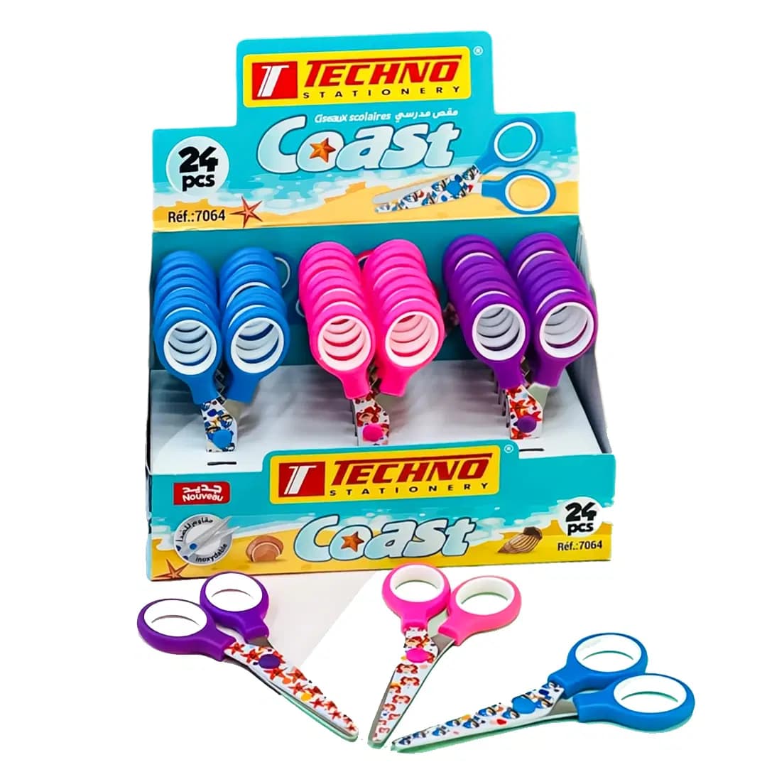 Ciseaux Scolaire 13CM Coast Techno 7064
