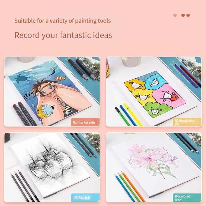 Palette Papier Dessin Pour Marqueur A4 Deli 30F 110G 4