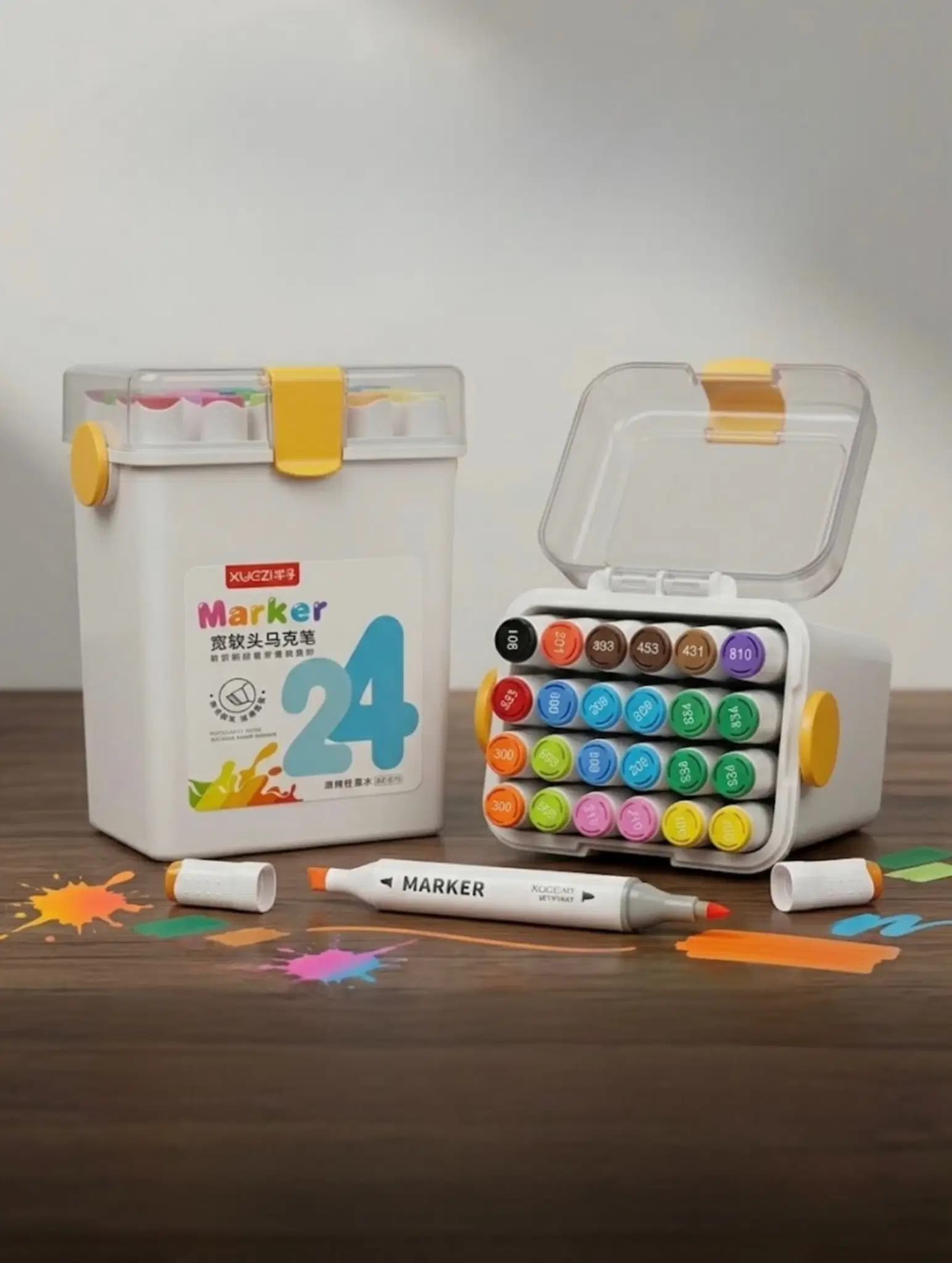 Marqueur Double Tete 24 Couleurs 2m BC670-24
