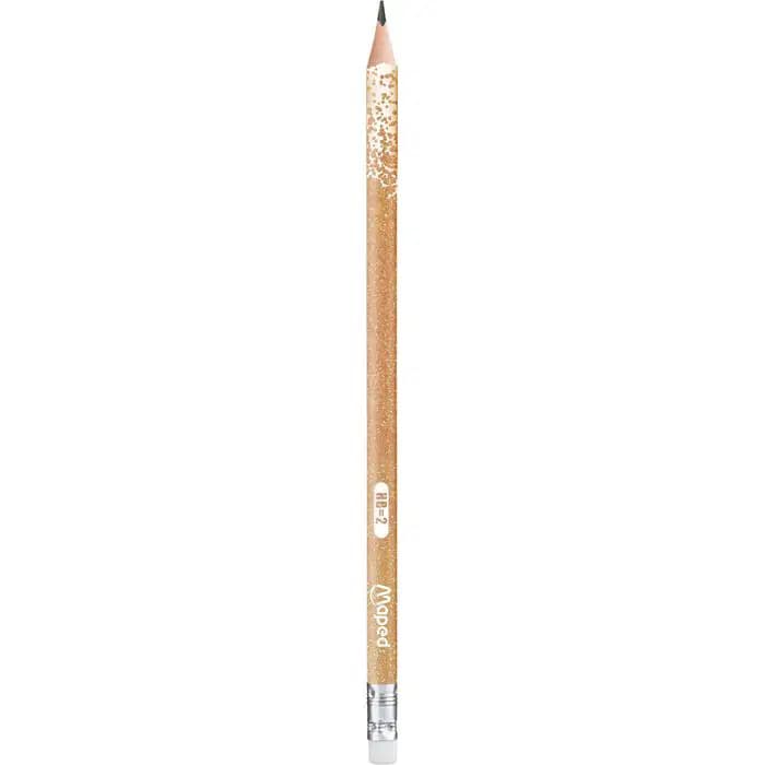 Crayon Graph Plas Glitterdeco Hb Gom POT*72 Maped 851805 2