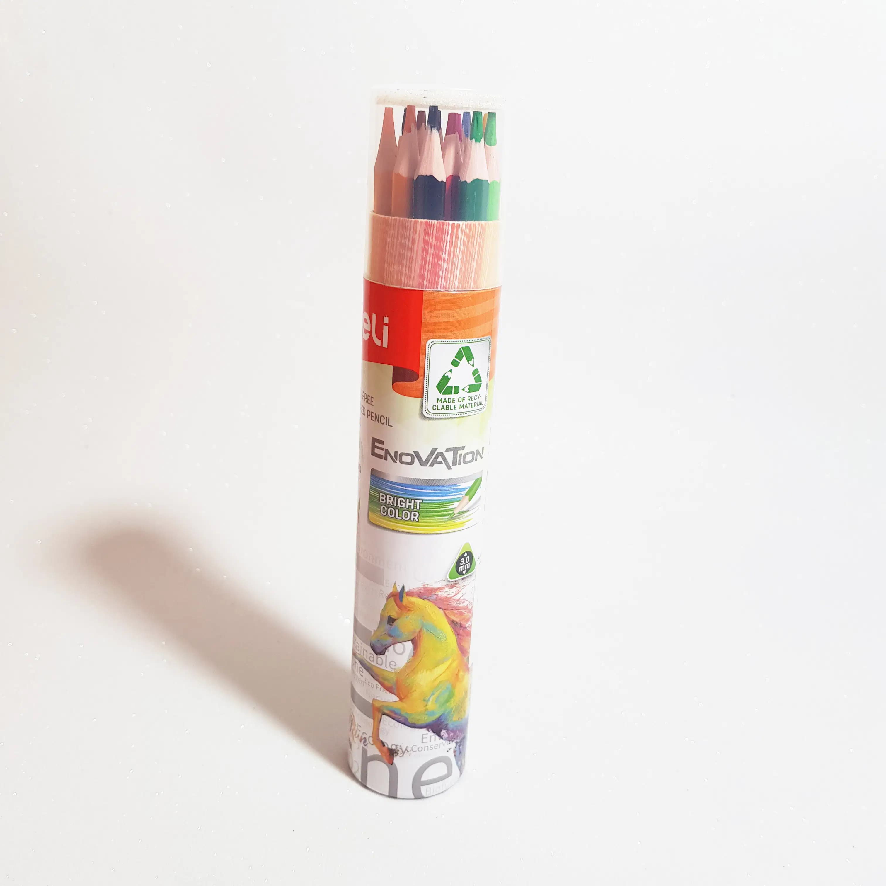 Crayon Couleur de 12 Gm Boite Rond Wood Free Enovation Deli C112-12 692173493346
